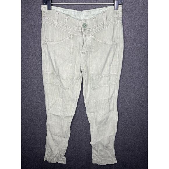 Free People Women’s Green Size XS Skinny Pants Large Pockets Stretchy Waist Band - Picture 1 of 12